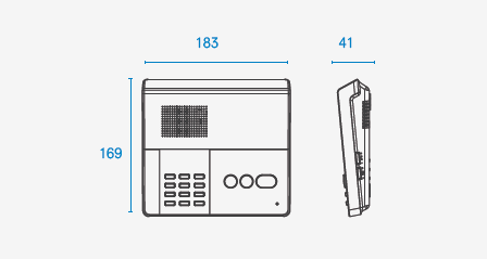  Размеры COMMAX  CM-810