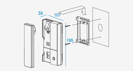 COMMAX TP-1L размеры